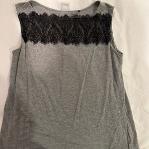 CAbi Lacey Tee Sleeveless Jersey Knit Top